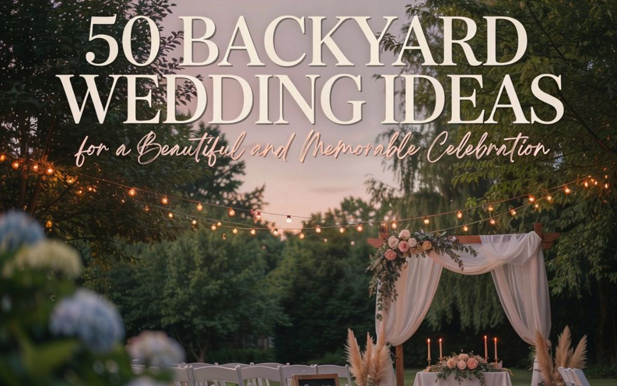 50 Backyard Wedding​ Idea for Beautiful and Memorable Celebration