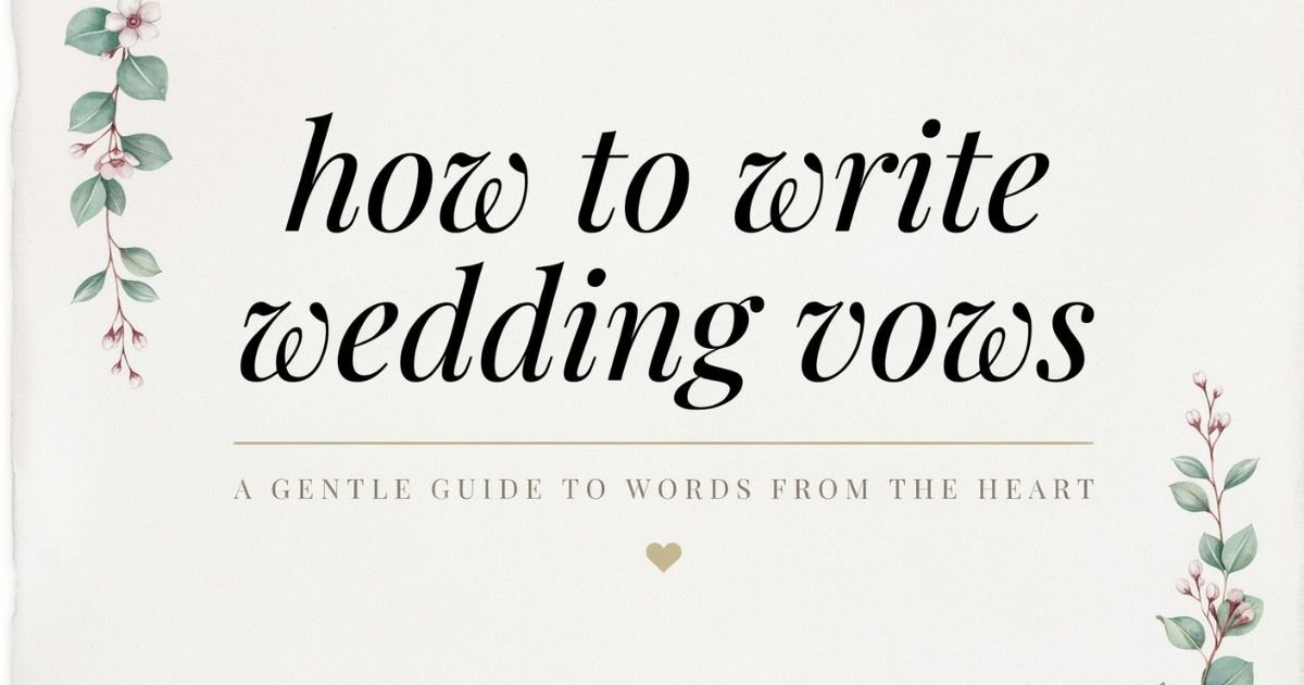 How to Write Wedding Vows: A Complete Guide with Tips