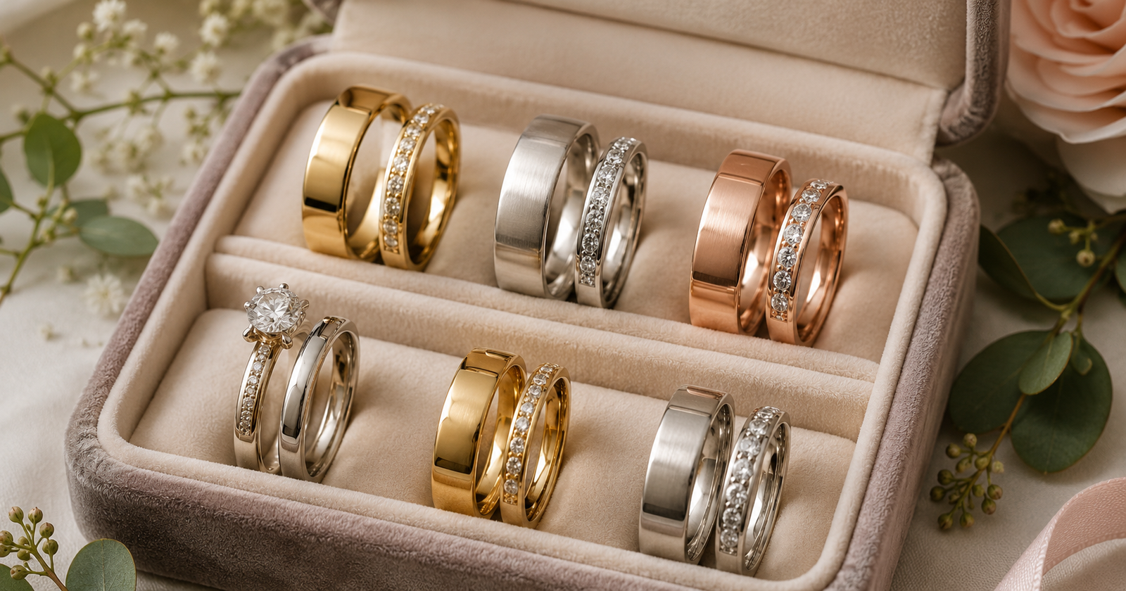 Best Wedding Ring Sets His and Hers: 25 Beautiful Matching Design