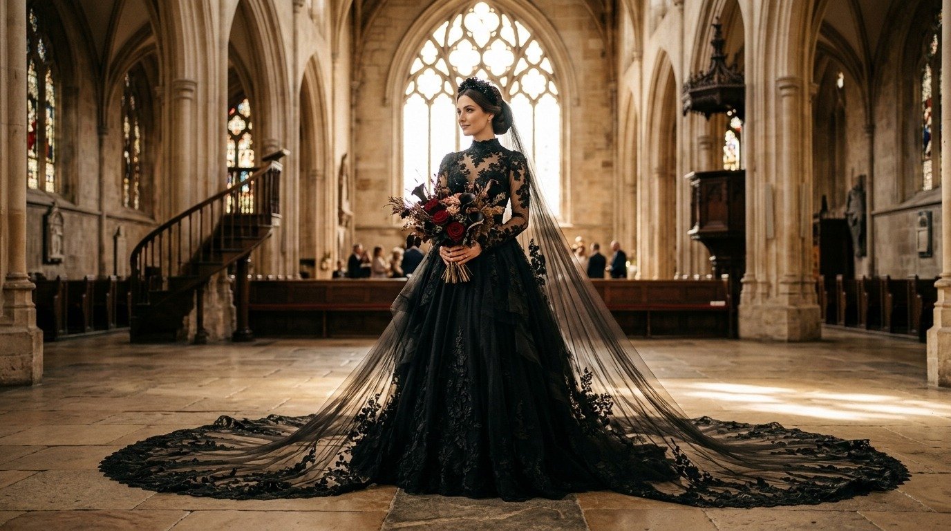 Black Wedding Dresses: Modern Styles, Ideas & Inspiration